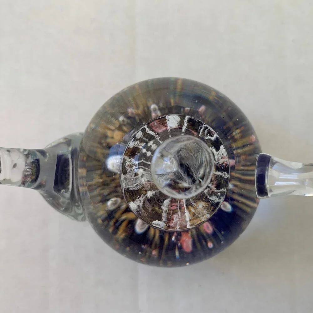 Teapod Paperweight Glass Dynasty Gallery Heirloom 4x3